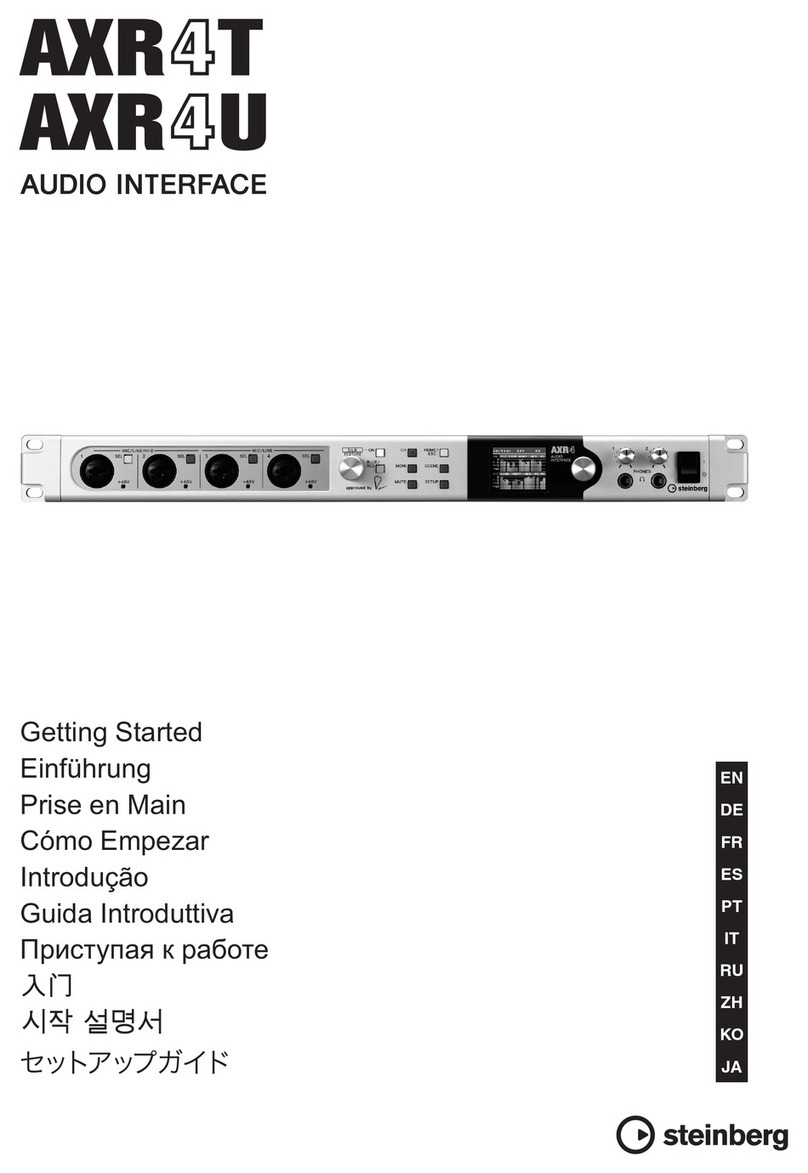 Steinberg AXR4T User manual