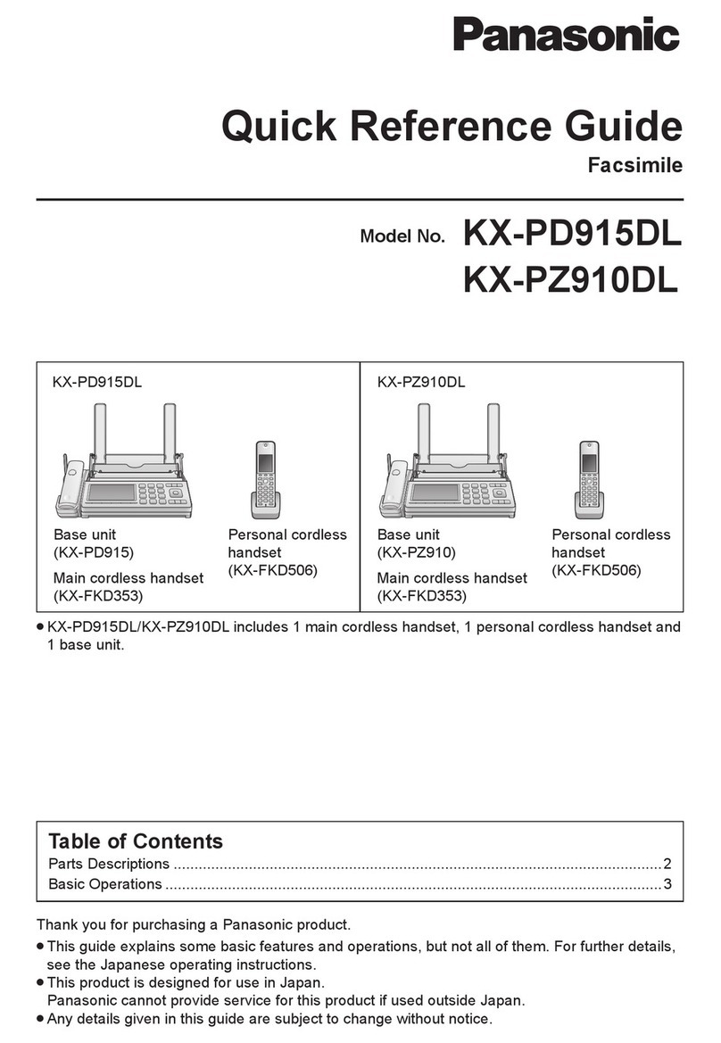 Panasonic KX-PD915DL User manual