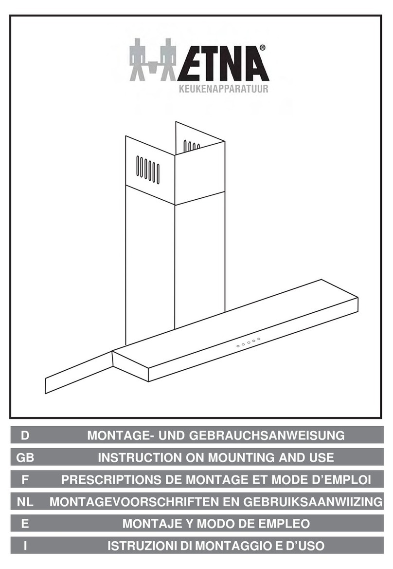 ETNA A4499ARVS Instruction on mounting and use