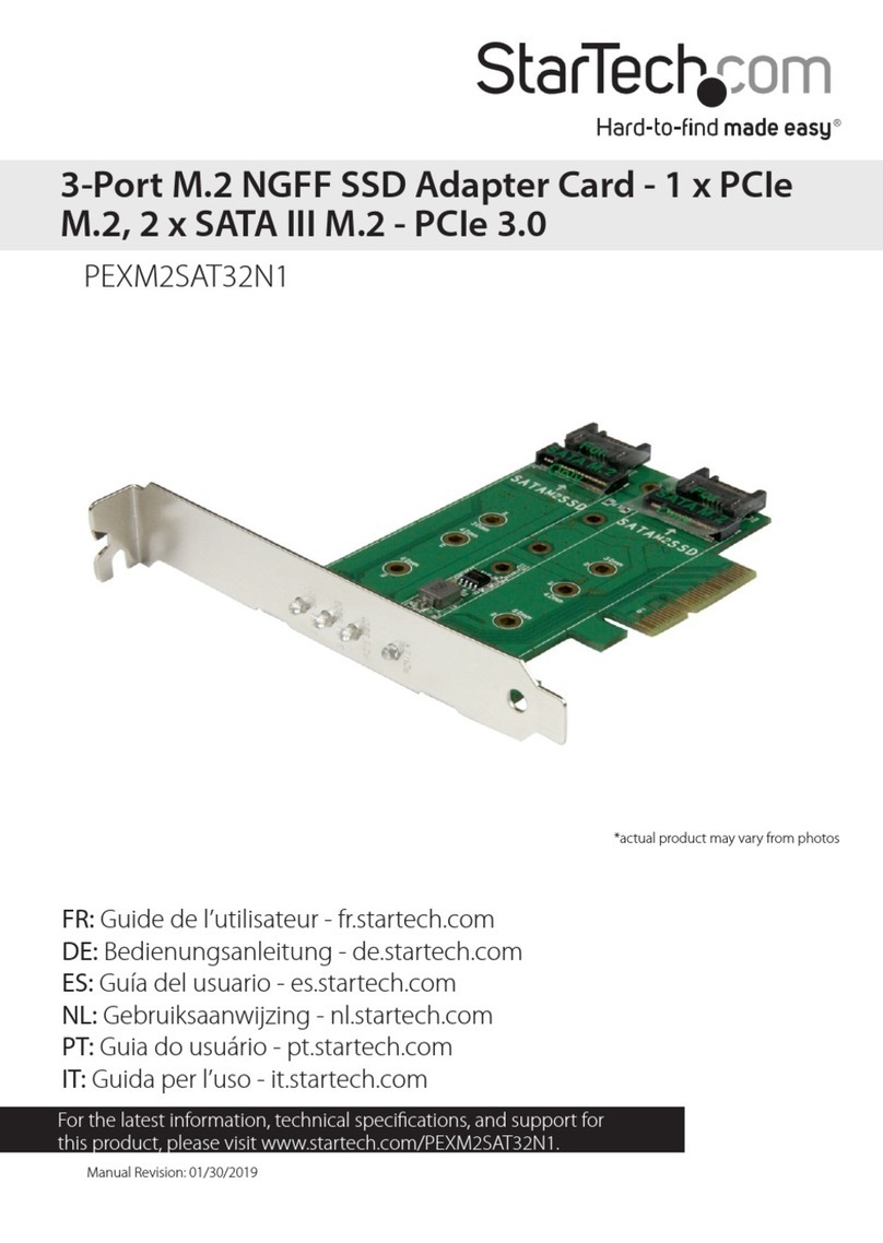 StarTech.com 8STPEXM2SAT32N1 User manual