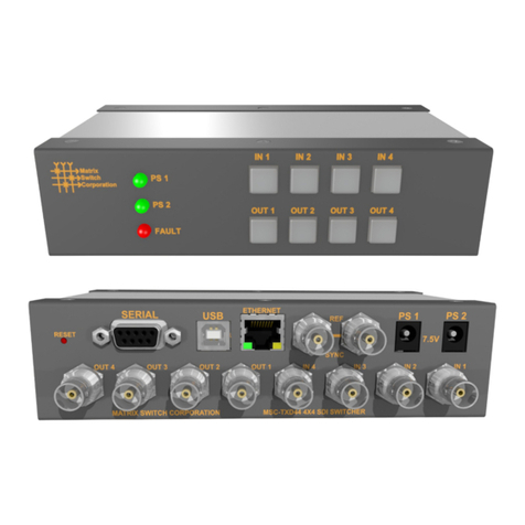Matrix Switch Corporation MSC-TXD44L User manual
