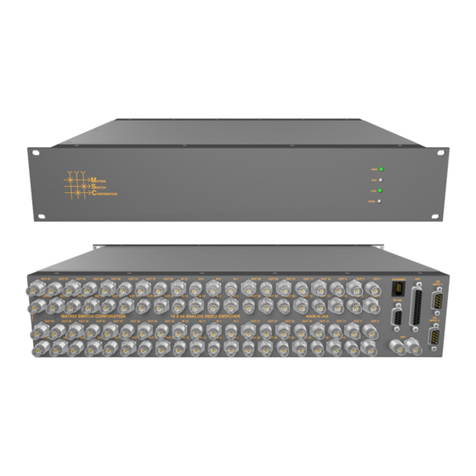 Matrix Switch Corporation MSC-XV1664 User manual