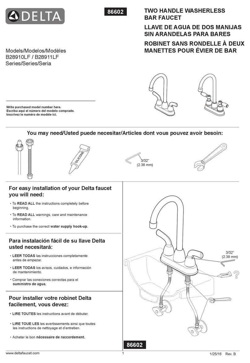 Delta B28911LF quick start guide