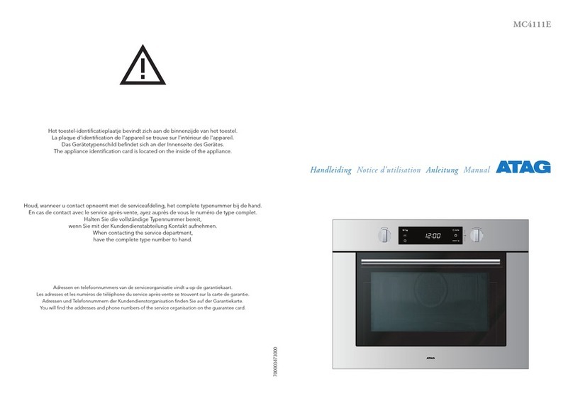 Atag MC4111E User manual