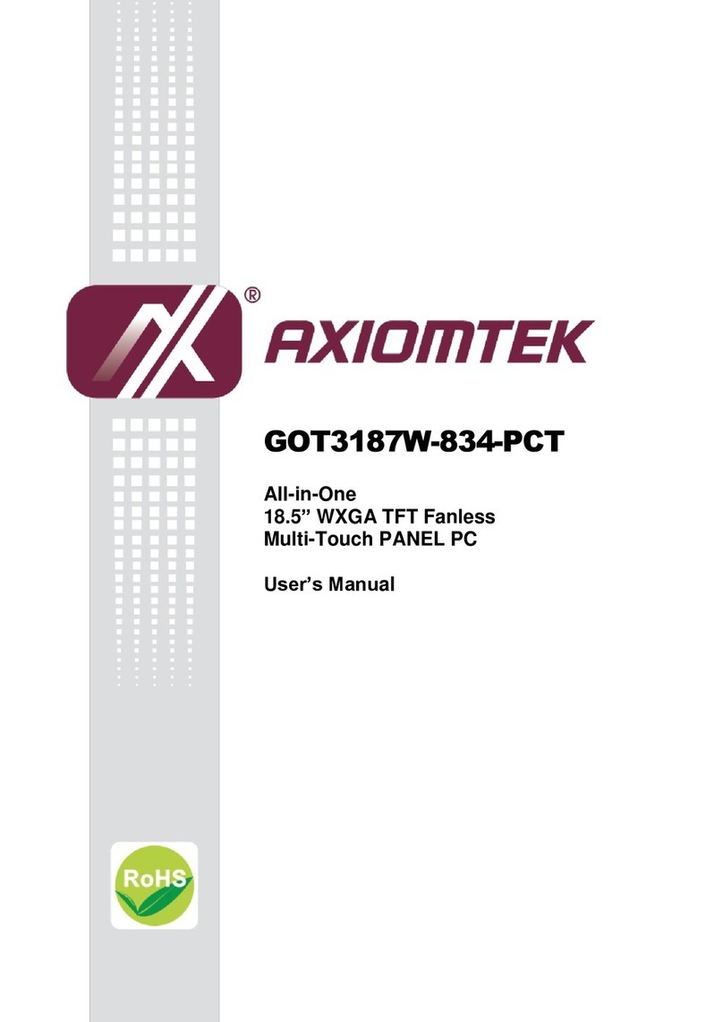 AXIOMTEK GOT3187W-834-PCT User manual