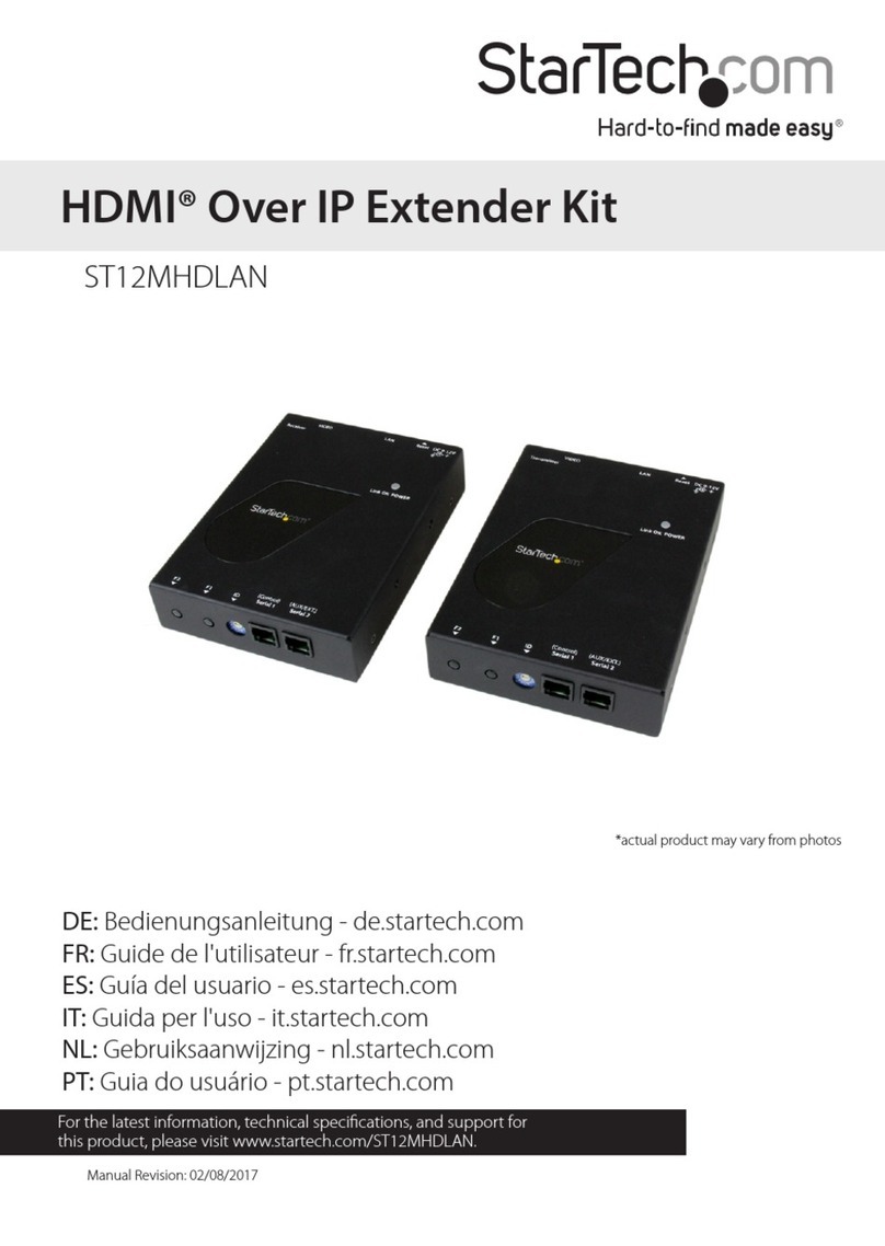 StarTech.com 8STST12MHDLAN User manual StarTech.com 8STST12MHDLAN User manual