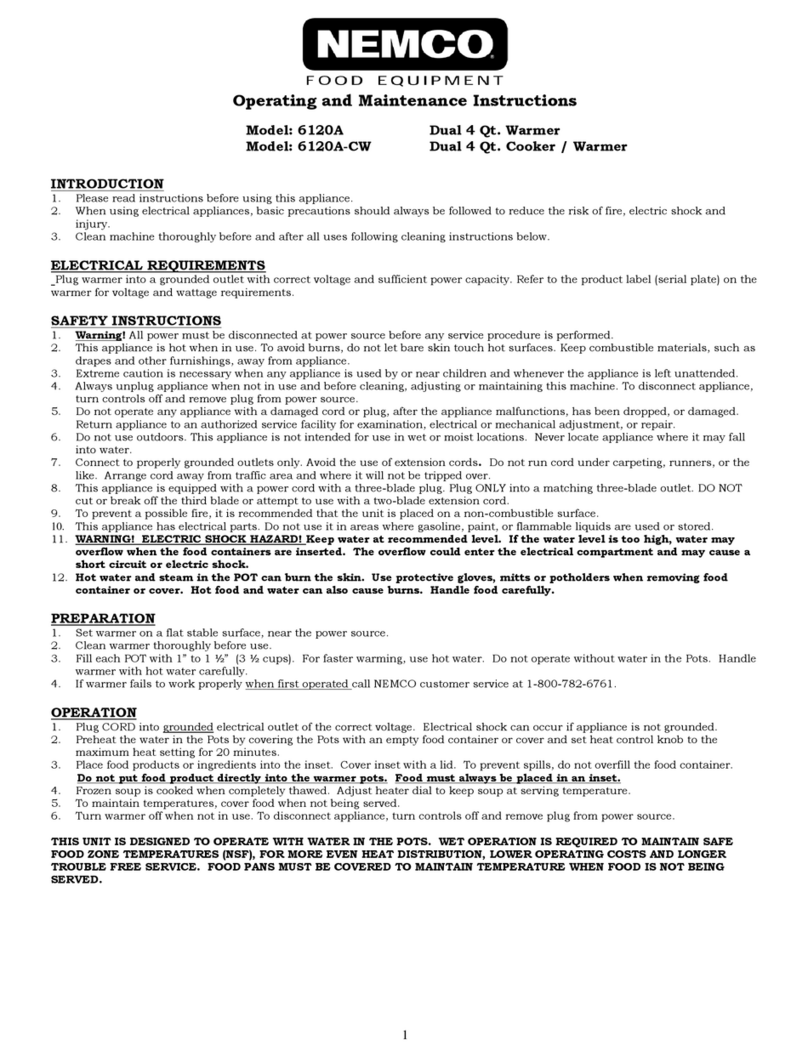 Nemco 6120A-CW Manual