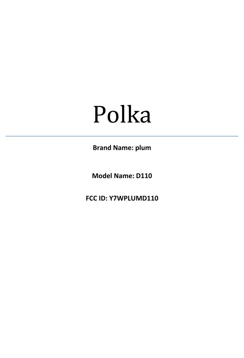Plum Polka D110 User manual Plum Polka D110 User manual