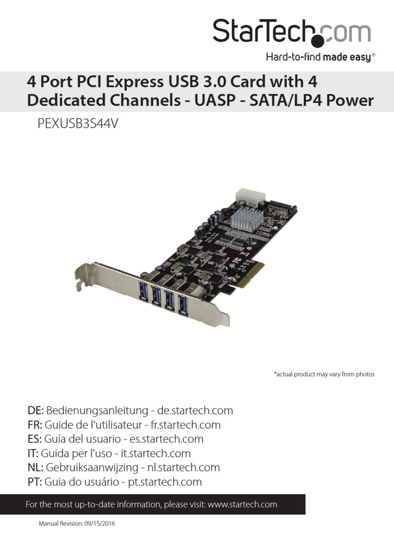 StarTech.com 8STPEXUSB3S44V User manual