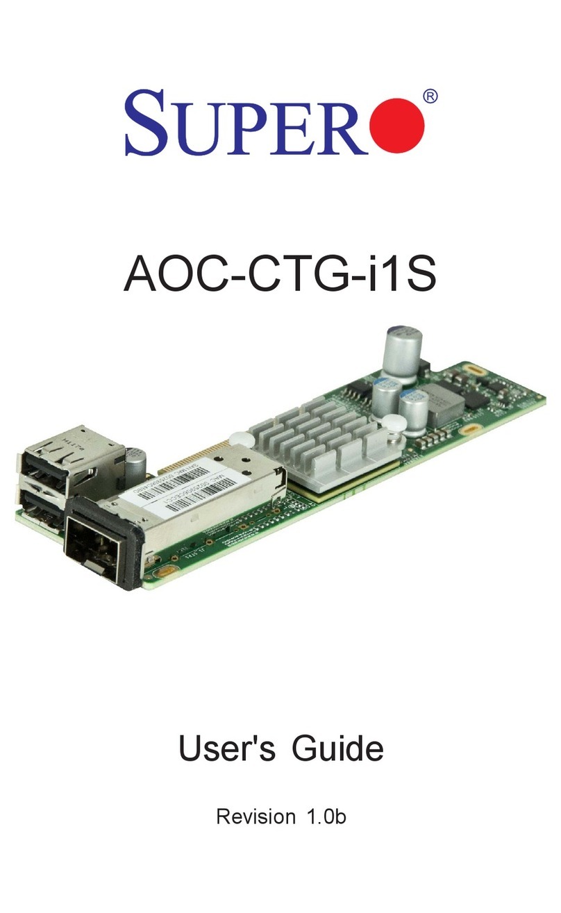 Supermicro Supero AOC-CTG-i1S user guide