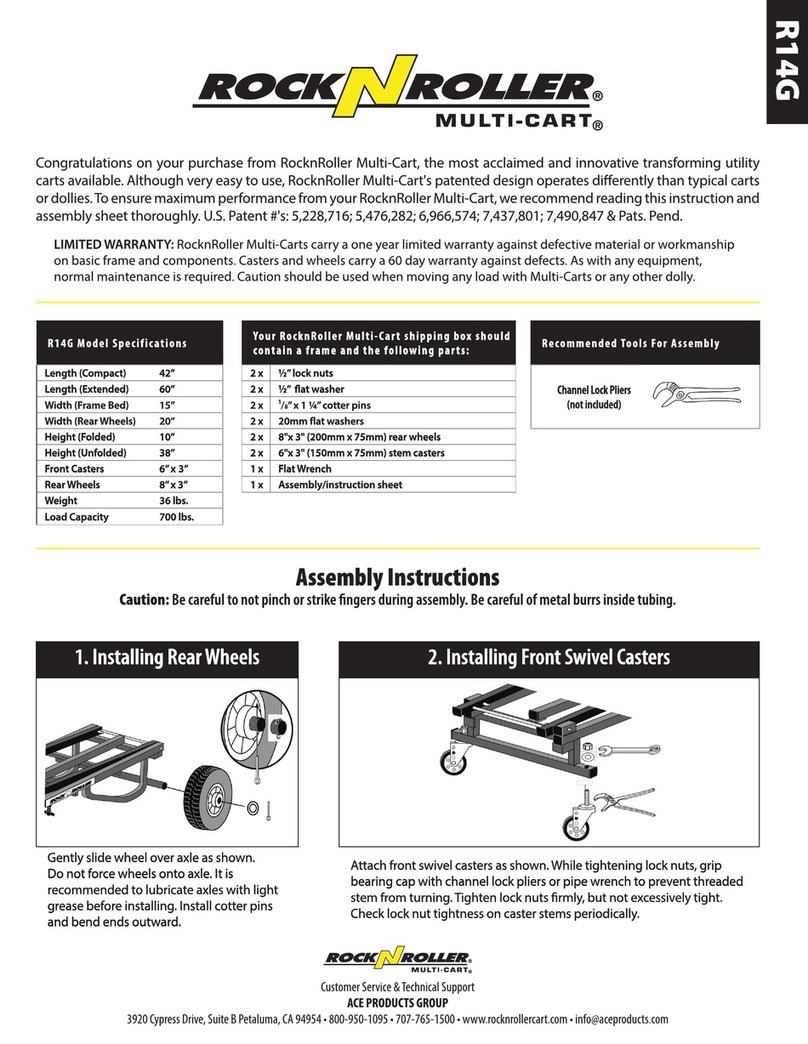 Rock-N-Roller Multi-Cart R14G quick start guide Rock-N-Roller Multi-Cart R14G quick start guide