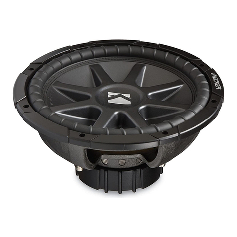 Kicker CompVR CVR12 User manual