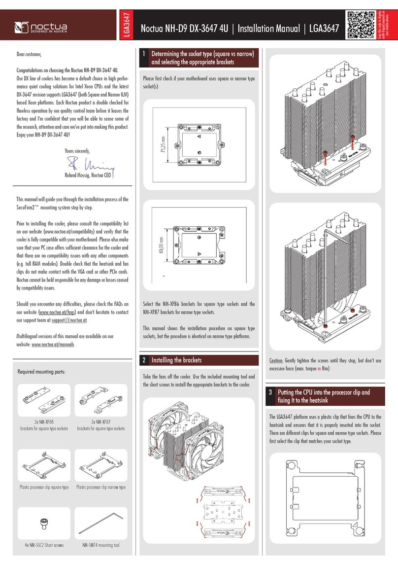 Noctua NH-D9 DX-3647 4U User manual