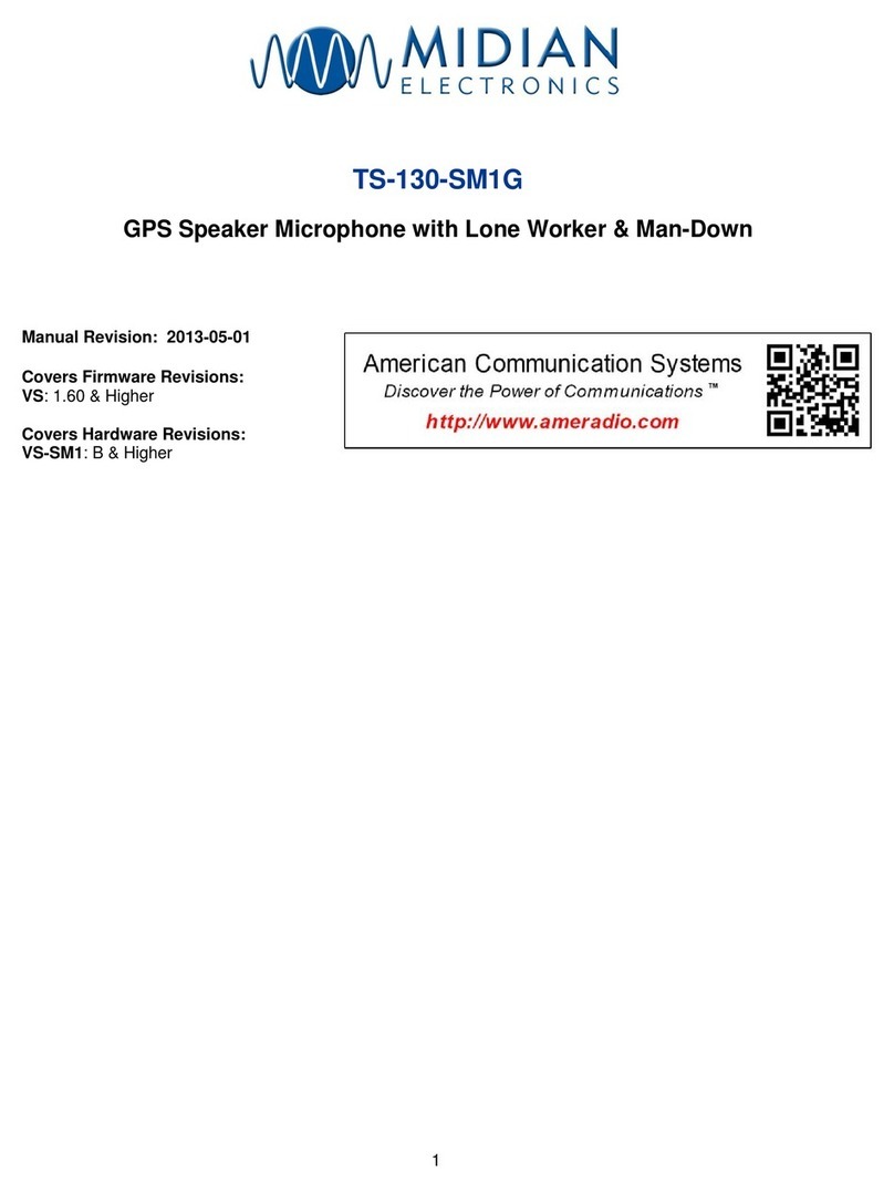 Midian Electronics TS-130-SM1G manual