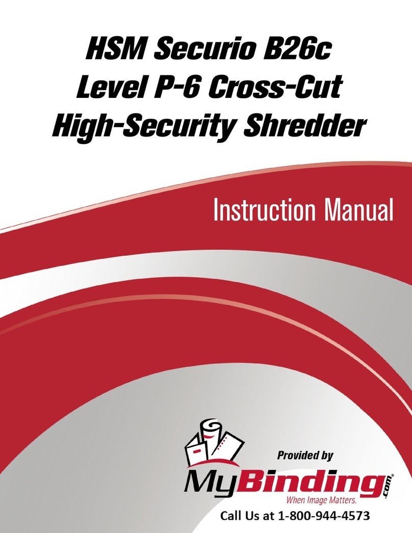 HSM SECURIO B26c operating instructions