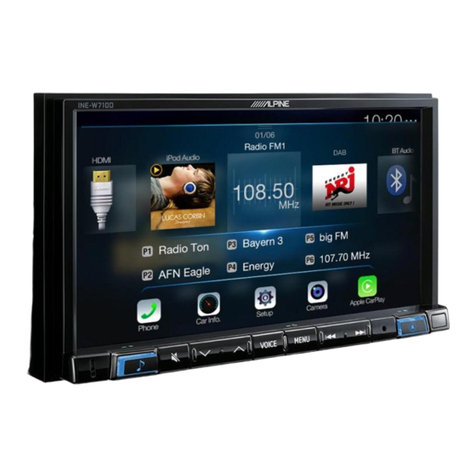 Alpine Advanced Navi Station INE-W720D installation manual