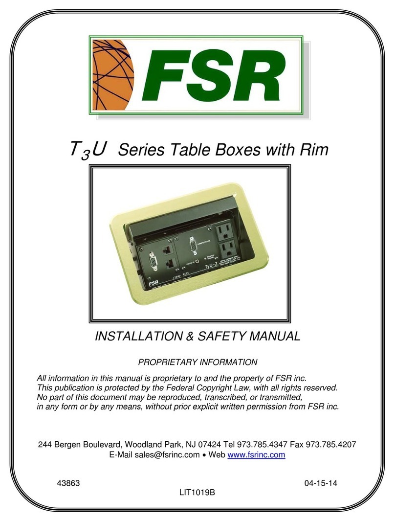 FSR T3U-3 Installation & Safety Manual FSR T3U-3 Installation & Safety Manual