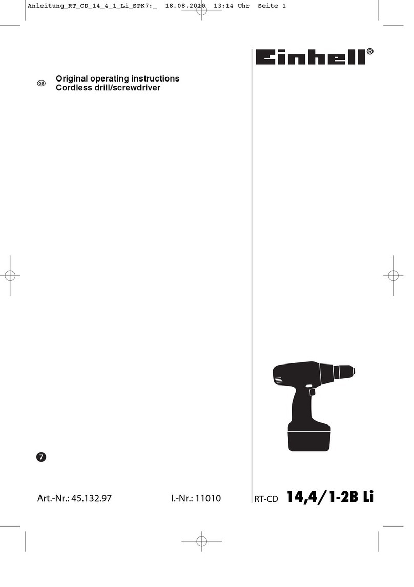 EINHELL RT-CD 14,4/1-2B Li User manual