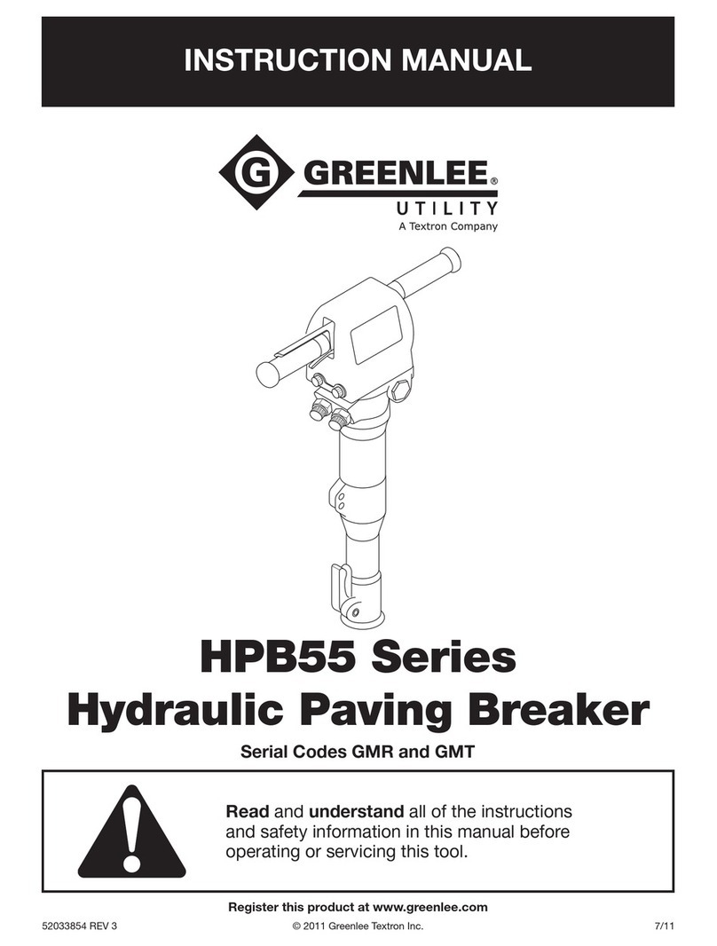 Textron Greenlee HPB55 Series User manual