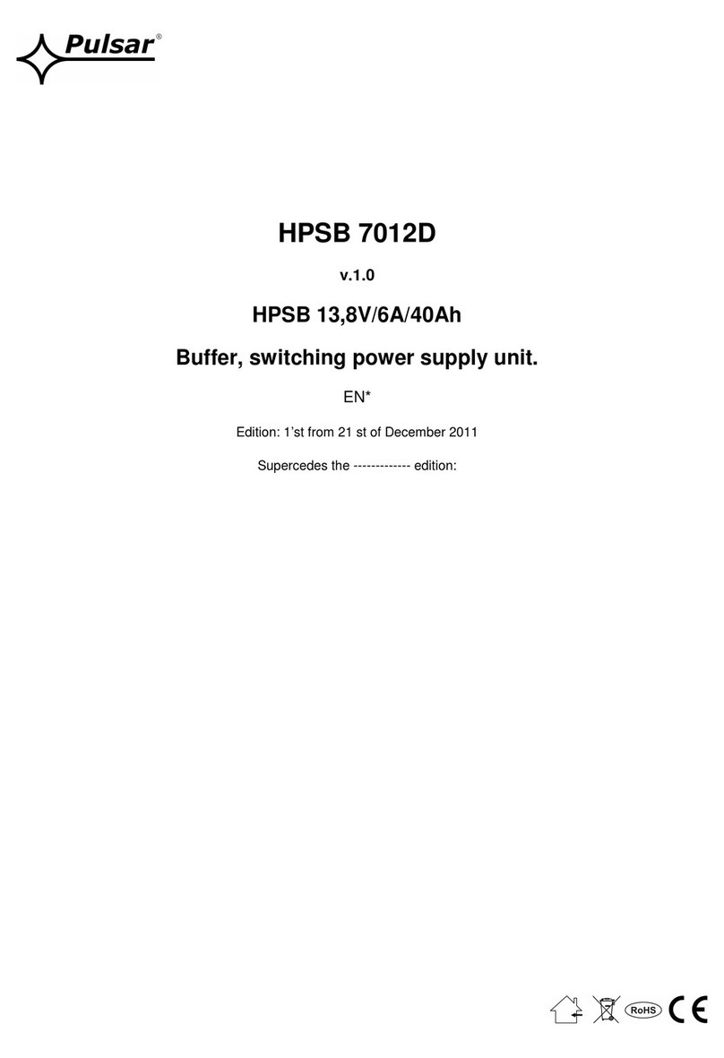 Pulsar HPSB 7012D manual
