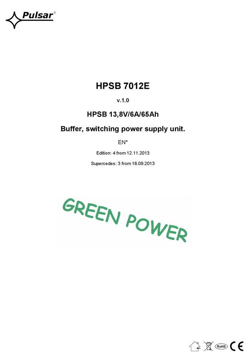 Pulsar HPSB 7012E User manual