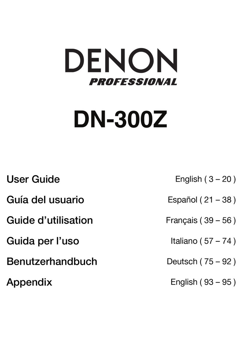 Denon Professional DN-300Z MK II user guide