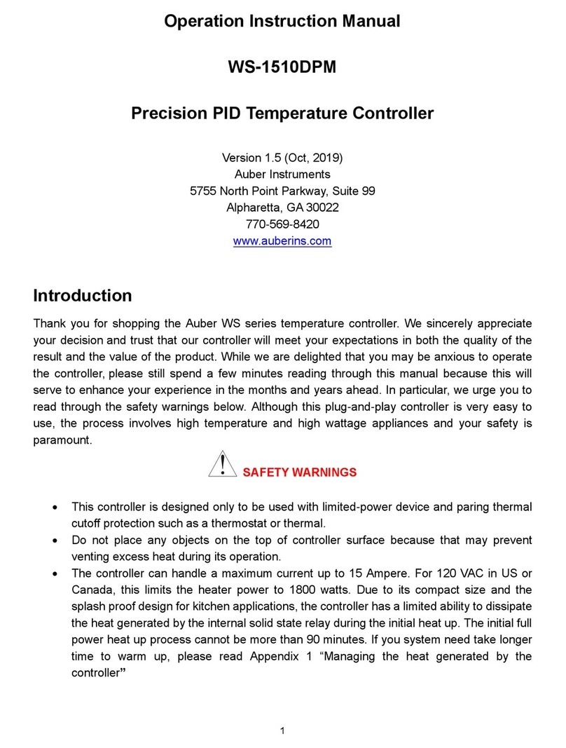 Auber Instruments WS-1510DPM Administrator Guide