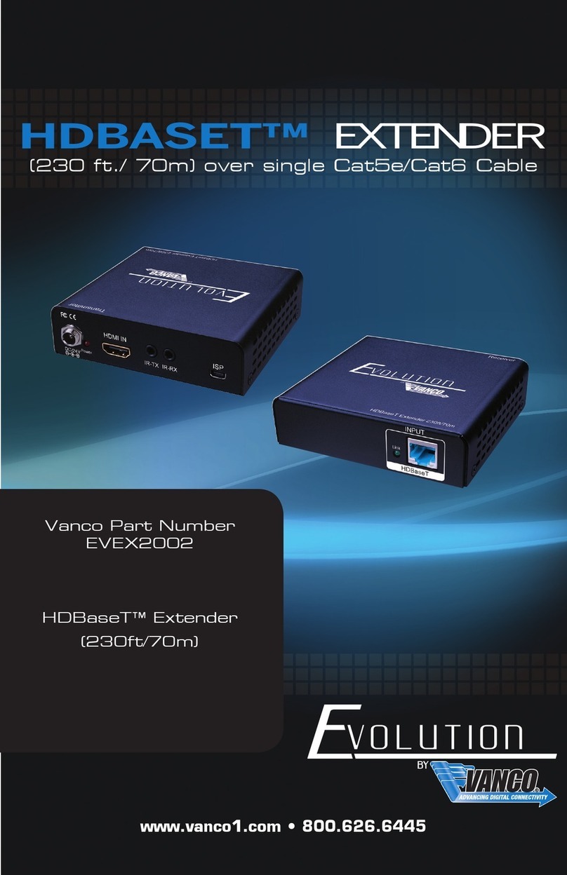 Vanco Evolution HDBASET EVEX2002 User manual