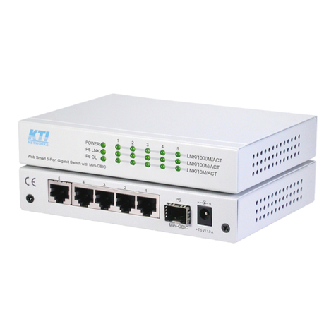 KTI Networks KGS-510F-C installation guide