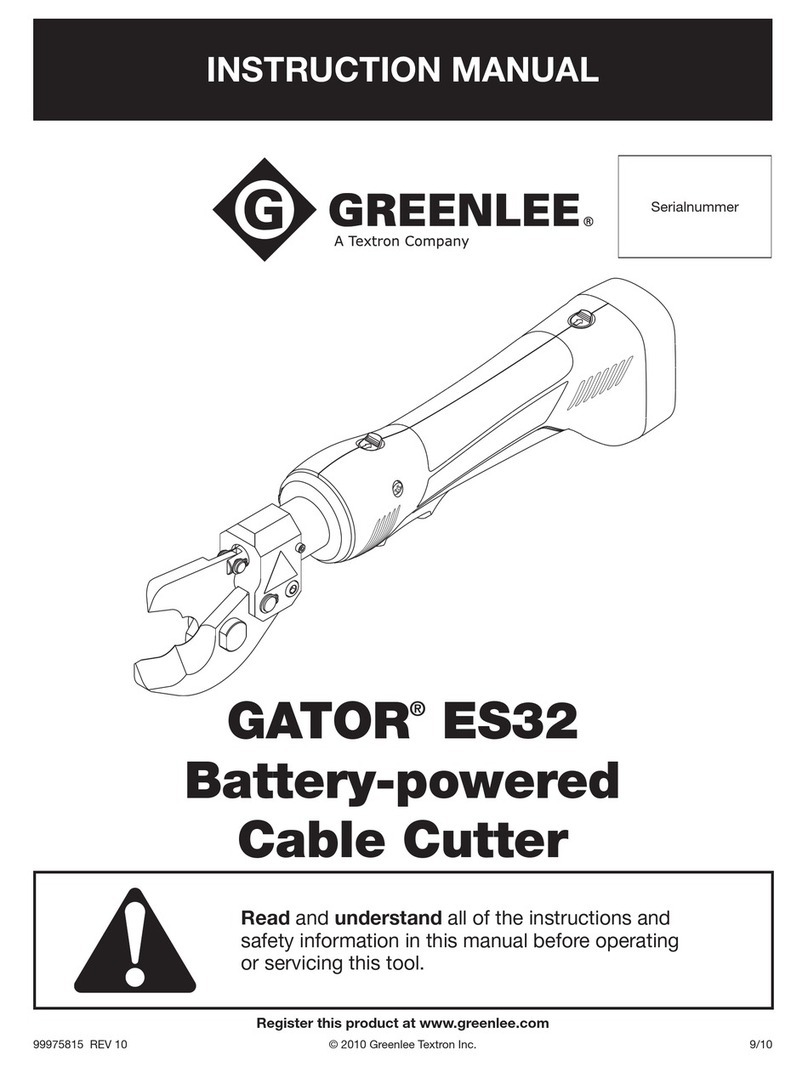 Textron Greenlee GATOR ES32 User manual