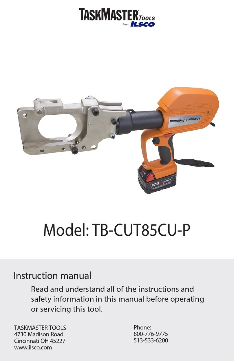 Ilsco TaskMaster TB-CUT85CU-P instruction manual