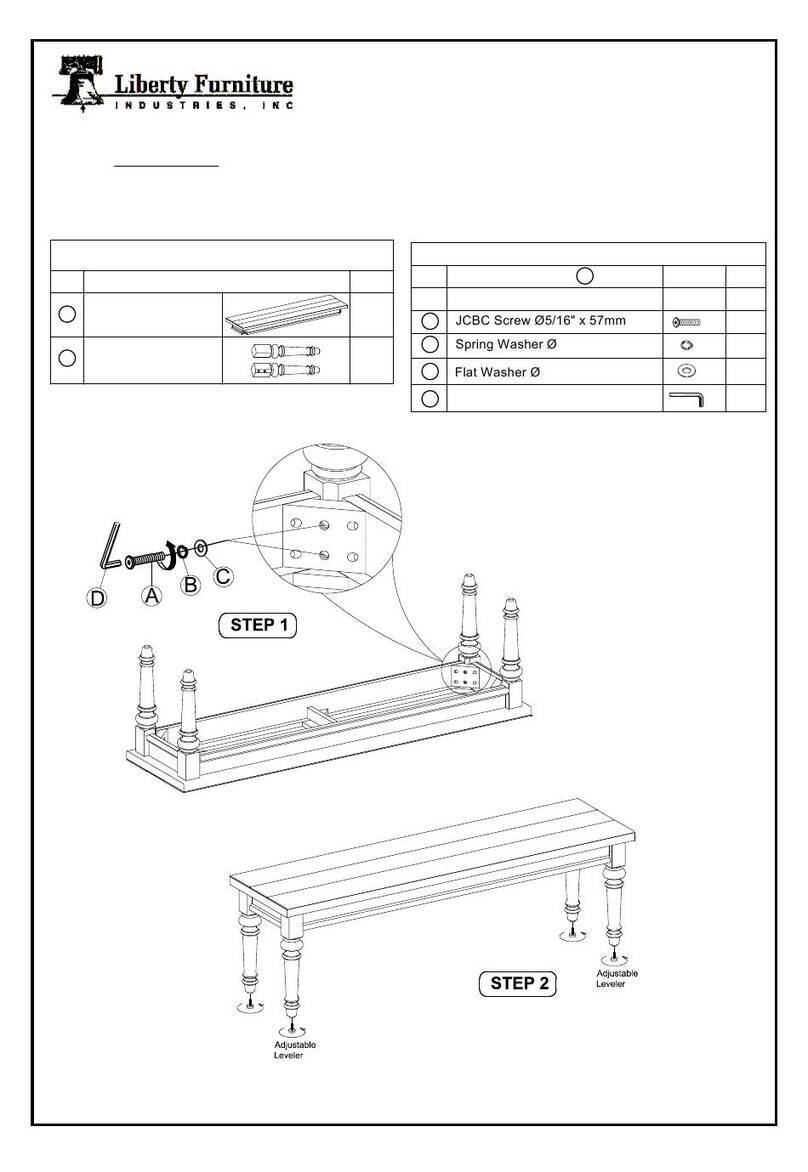 Liberty Furniture 824-C9000B Assembly instruction