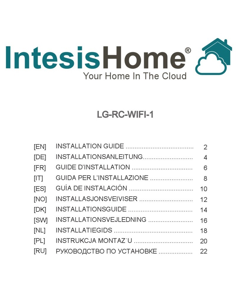 IntesisHome LG-RC-WIFI-1 installation guide
