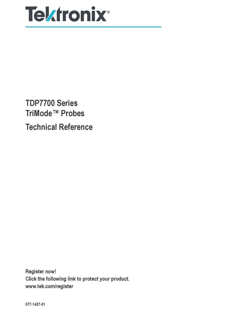 Tektronix TriMode TDP7710 Use and care manual