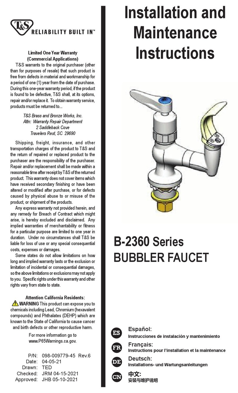 T&S B-2360-04 User manual