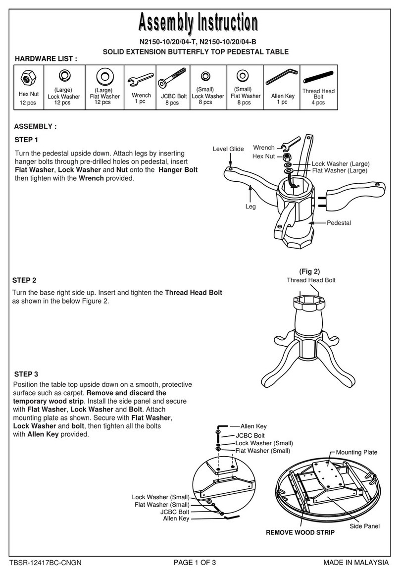 Chromcraft Revington N2150-10-T User manual