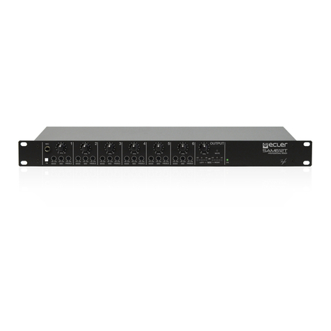 Ecler SAM612T user manual