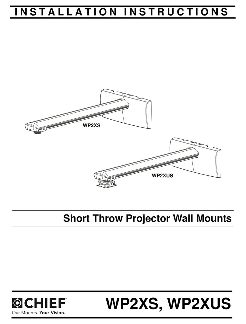 CHIEF WP2 S Series installation instructions