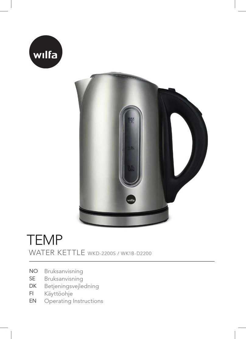 Wilfa TEMP WK1B-D2200 User manual Wilfa TEMP WK1B-D2200 User manual