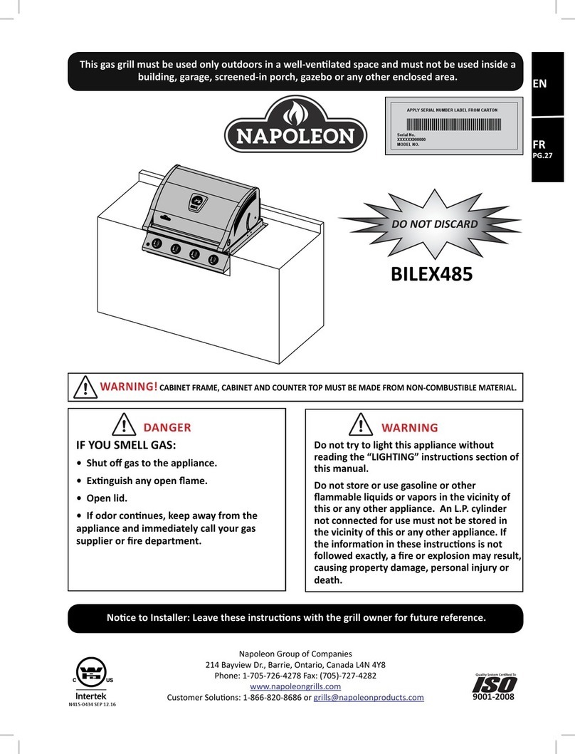 Napoleon BILEX4851 manual