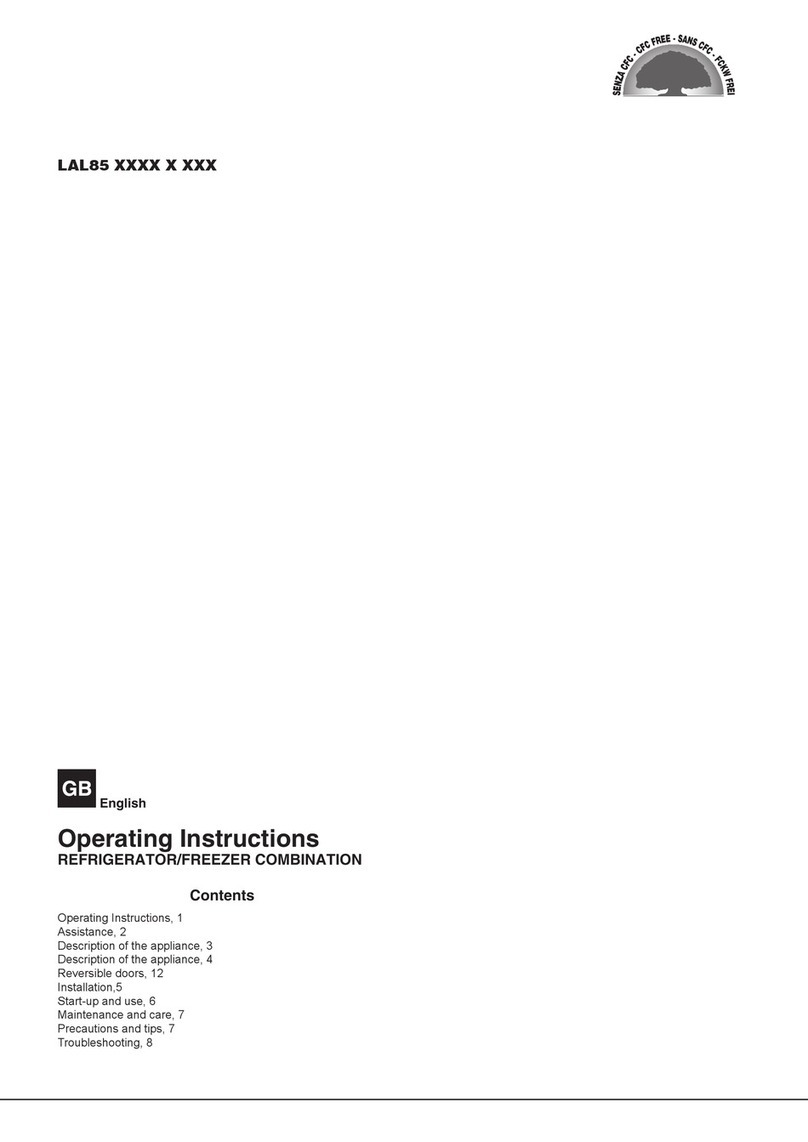 Hotpoint Ariston LAL85 Series operating instructions