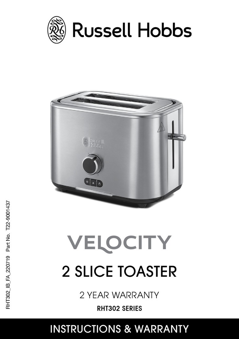Russell Hobbs Velocity RHT302 Series Installation guide