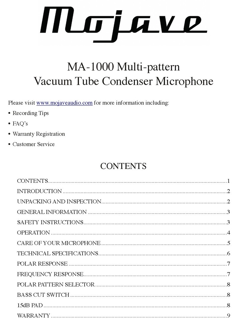 Mojave MA-1000 manual