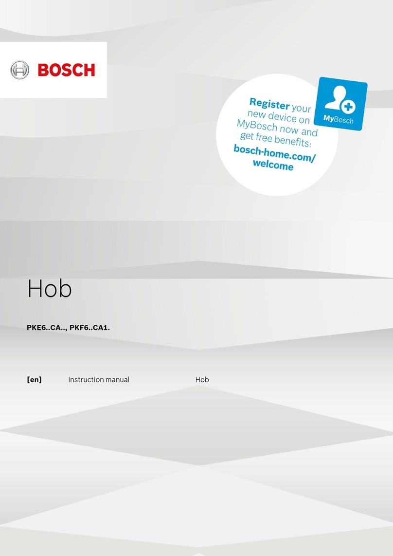 Bosch PKF6 CA1. Series User manual