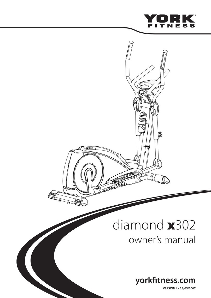 York Fitness diamond x302 owner's manual