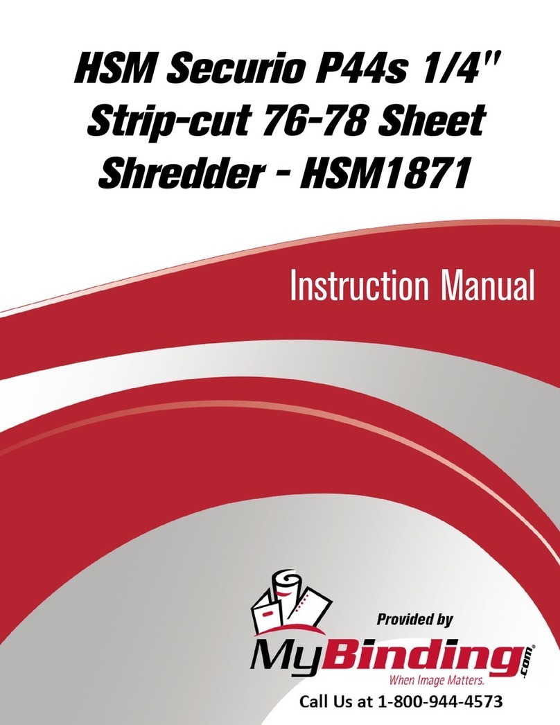 HSM HSM1871 operating instructions