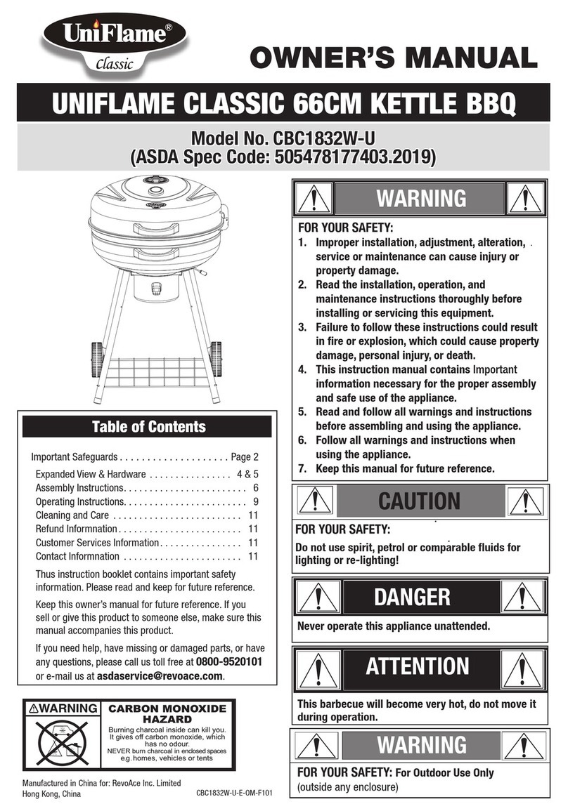 Uniflame Classic CBC1832W-U User manual