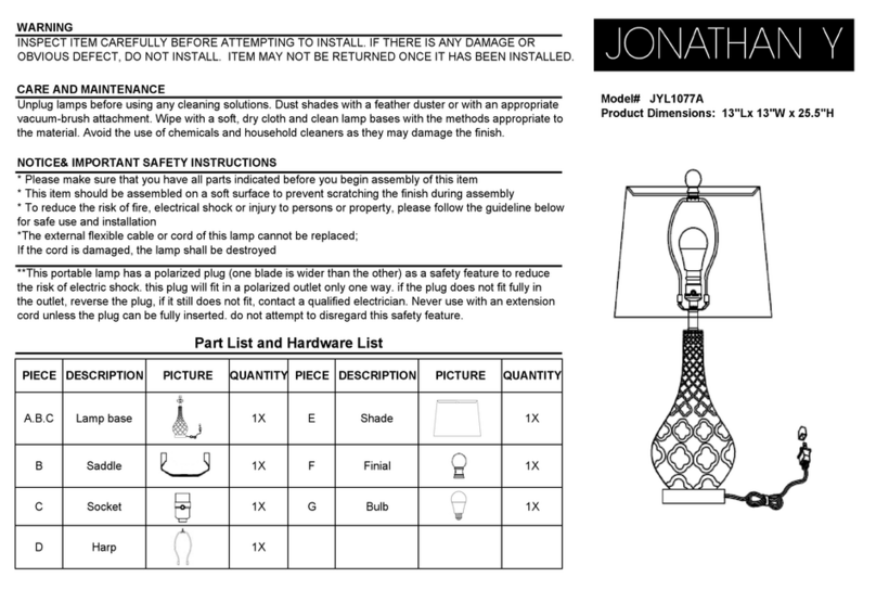 JONATHAN Y JYL1077A User manual JONATHAN Y JYL1077A User manual