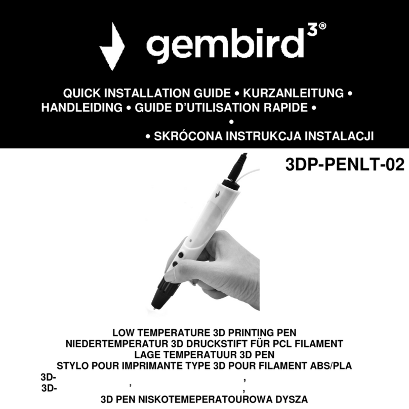 Gembird 3DP-PENLT-02 Quick installation guide