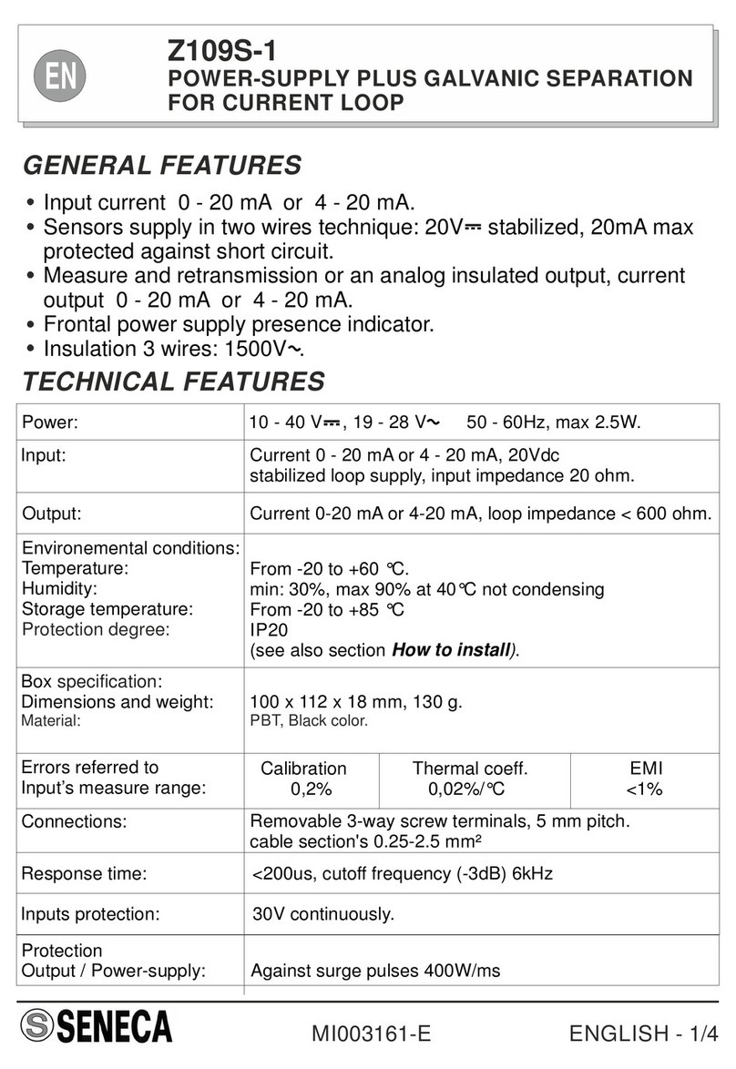 Seneca Z109S-1 manual